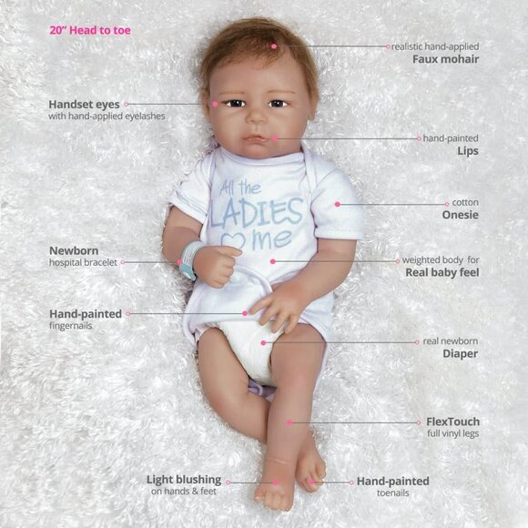 Paradise Galleries Baby Bundles: All the Ladies Love Me Collectors Doll - Picture 7 of 7